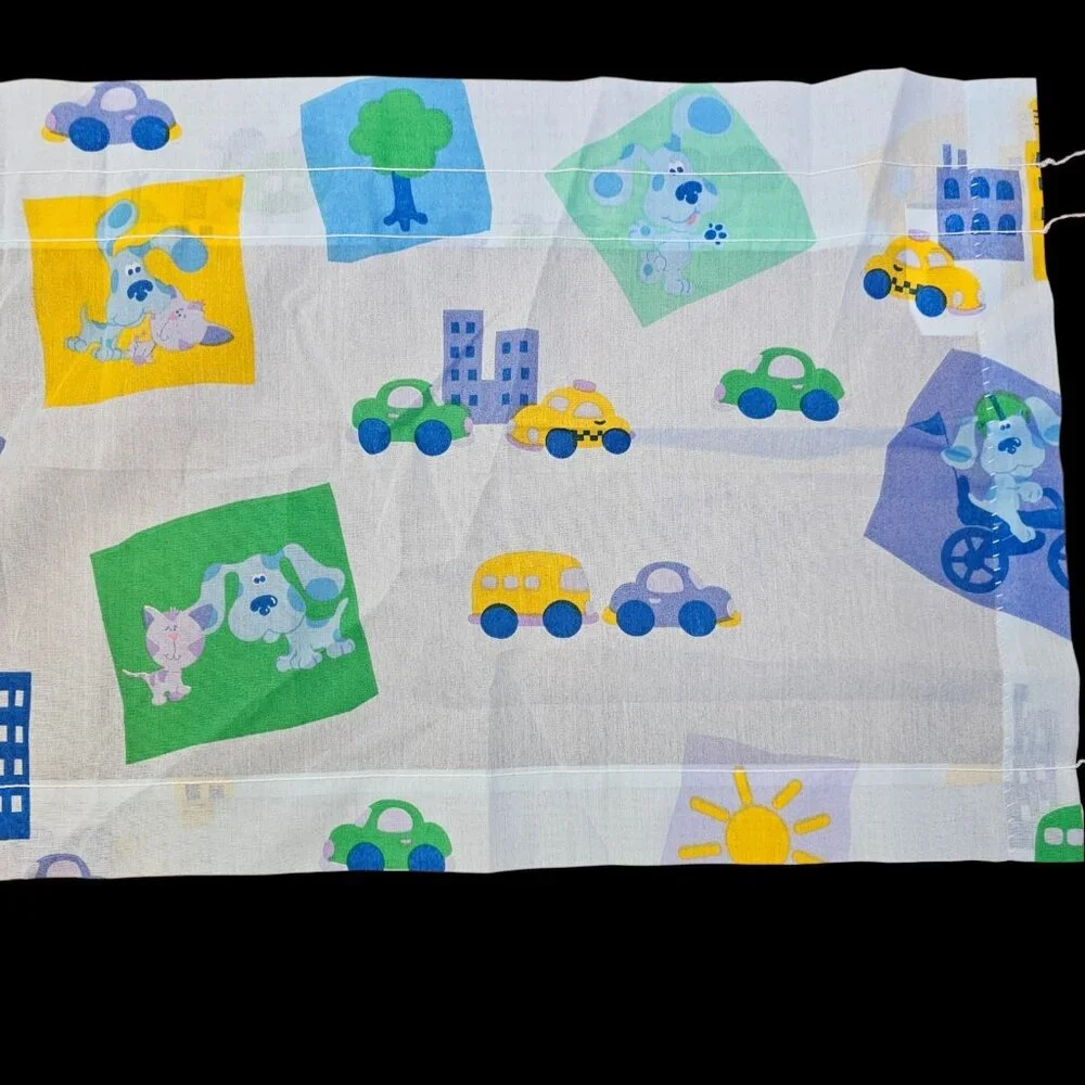 90s Blues Clues Window Valance Long 17 X 84 Dan River Material Fabric USA‎ Made